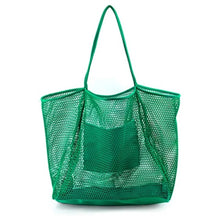 Load image into Gallery viewer, Green Mesh Beach Tote
