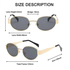 Diagram of Sunglasses Dimensions