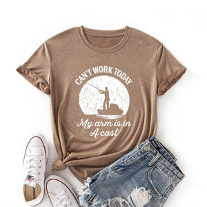 Khaki Fishing T-Shirt