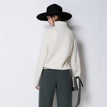 Load image into Gallery viewer, 100% Cashmere Turtleneck Sweater Rear View
