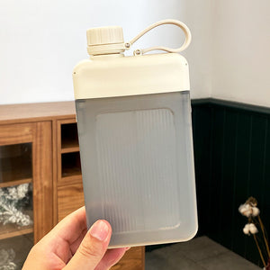 1 portable leakproof water bottle beige