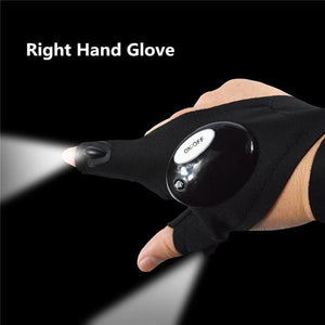 Fingerless Glove LED Flashlight Right