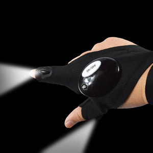 Fingerless Glove LED Flashlight Right