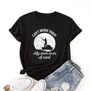 Black Fishing T-Shirt