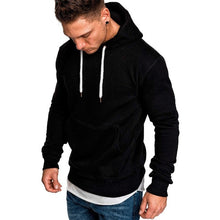 Load image into Gallery viewer, Mens Hooded Sweatshirt Solid Color Long Sleeve Rich Polyester Texture

