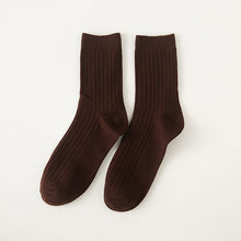Load image into Gallery viewer, Brown Crew Socks
