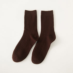 Brown Crew Socks