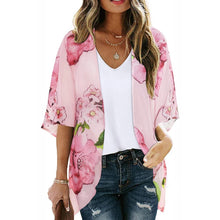 Load image into Gallery viewer, Open Front Cover Up Pink Floral
