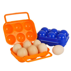 Picture of orange and blue egg containers