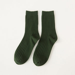 Green Crew Socks