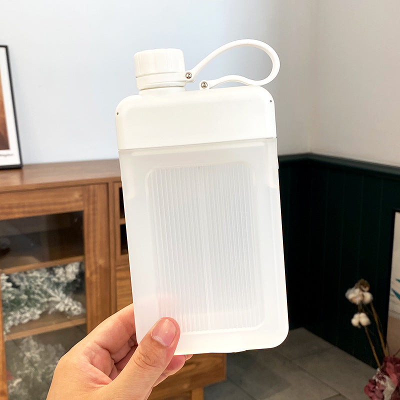 1 portable leakproof water bottle white