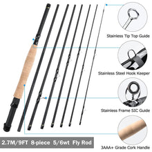 Load image into Gallery viewer, Fly Fishing Reel Combo Set with Artificial Flies
