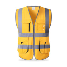 Load image into Gallery viewer, Golden High Visibility Reflective Vest
