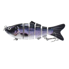 Load image into Gallery viewer, 10cm 16.5g 6-section Lure With Ring Beads Simulation &amp; 3 Barbed Hooks
