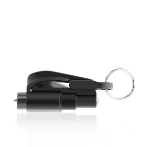 Black Keychain Rescue Hammer