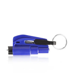 Blue Keychain Rescue Hammer