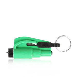 Green Keychain Rescue Hammer