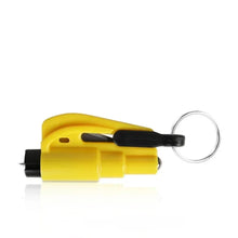 Load image into Gallery viewer, Yellow Keychain Rescue Hammer
