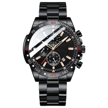 Load image into Gallery viewer, Mens Luxury Sports Watch Black Gold
