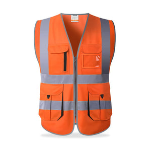 Orange High Visibility Reflective Vest