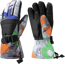 Load image into Gallery viewer, Winter Waterproof Ski Gloves Adjustable Wrist Buckle Zipper Pocket
