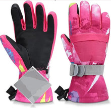 Load image into Gallery viewer, Winter Waterproof Ski Gloves Pink
