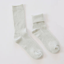 Load image into Gallery viewer, Shiny Solid Color Socks 8 Colors of Cotton Polyester Fold-Over Cuff
