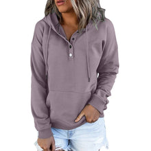 Load image into Gallery viewer, Womens Button Up Hoodie 
