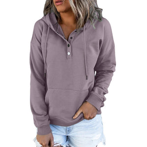 Womens Button Up Hoodie 