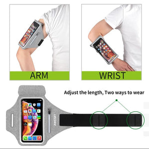 Cell Phone Armband Belt Case Adjustable Belt With Zipper Pocket For Airpods