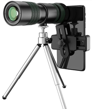 Load image into Gallery viewer, 300X Mini Telescopic Camera Kit, BaK-4 Prisms, Universal Phone Clip
