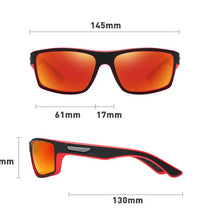 Load image into Gallery viewer, Polarized Sports Sunglasses Dimensions Chart
