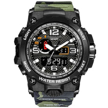 Load image into Gallery viewer, Dual Display Sports Watch Waterproof 50M Backlit Stopwatch Alarm
