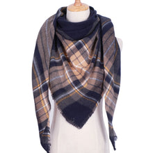 Load image into Gallery viewer, Winter Over-Sized Scarf/Shawl Cashmere Blend 38 Colors/Patterns Fringe
