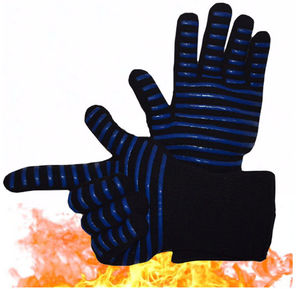 Heat Resistant BBQ Gloves Blue