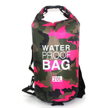 Load image into Gallery viewer, 20L Outdoor Waterproof Folding Mesh Cloth Dry Bag With D Buckle
