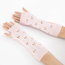 Load image into Gallery viewer, Fingerless Knit Gloves in 6 Colors For Wear With or Without Sleeves
