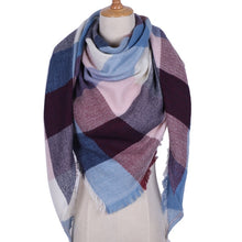 Load image into Gallery viewer, Winter Over-Sized Scarf/Shawl Cashmere Blend 38 Colors/Patterns Fringe
