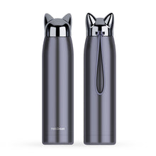 Load image into Gallery viewer, Stainless Steel Insulated Eater Bottle Front and Rear View Deep Blue
