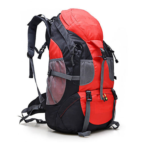 Red 50L Lightweight Durable Backpack