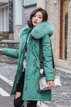 Load image into Gallery viewer, Green Womens Knee Length Coat

