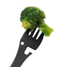Load image into Gallery viewer, Multi-functional Folding Camping Fork with vegetable
