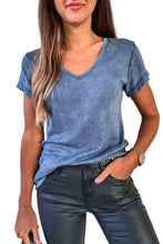 Load image into Gallery viewer, Blue Mineral Washed T-Shirt
