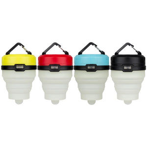 Photo of Yellow Red Blue and Black Retractable Tent Light