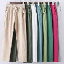 Load image into Gallery viewer, Womens Casual Lightweight Drawstring Pants Call Colors Handing
