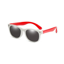 Load image into Gallery viewer, kids polarized sunglasses white and red
