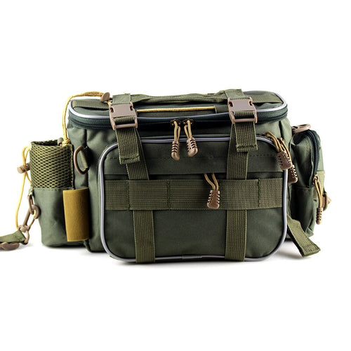 picture of solid green fishing crossbody bag
