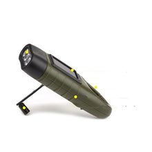 Load image into Gallery viewer, Diagram of Solar Hand Crank Flashlight

