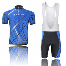 Load image into Gallery viewer, Mens Cycling Sets Jersey and Shorts or Bibs Moisture Wicking Flexible
