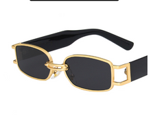 Load image into Gallery viewer, Black Gold black lens sunglasses
